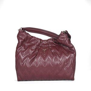 Guess Eda Large Hobo Bag - Burgundy